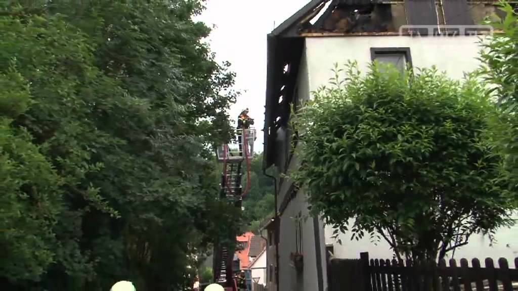 Feuerdrama: Wohnhaus in Kranichfeld abgebrannt