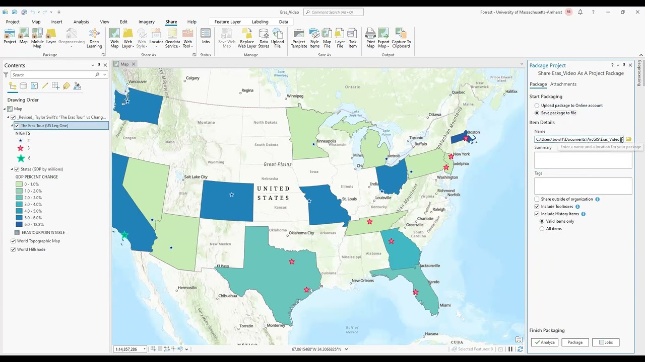 Quick Overview of Saving a Project Package, ArcGIS Pro