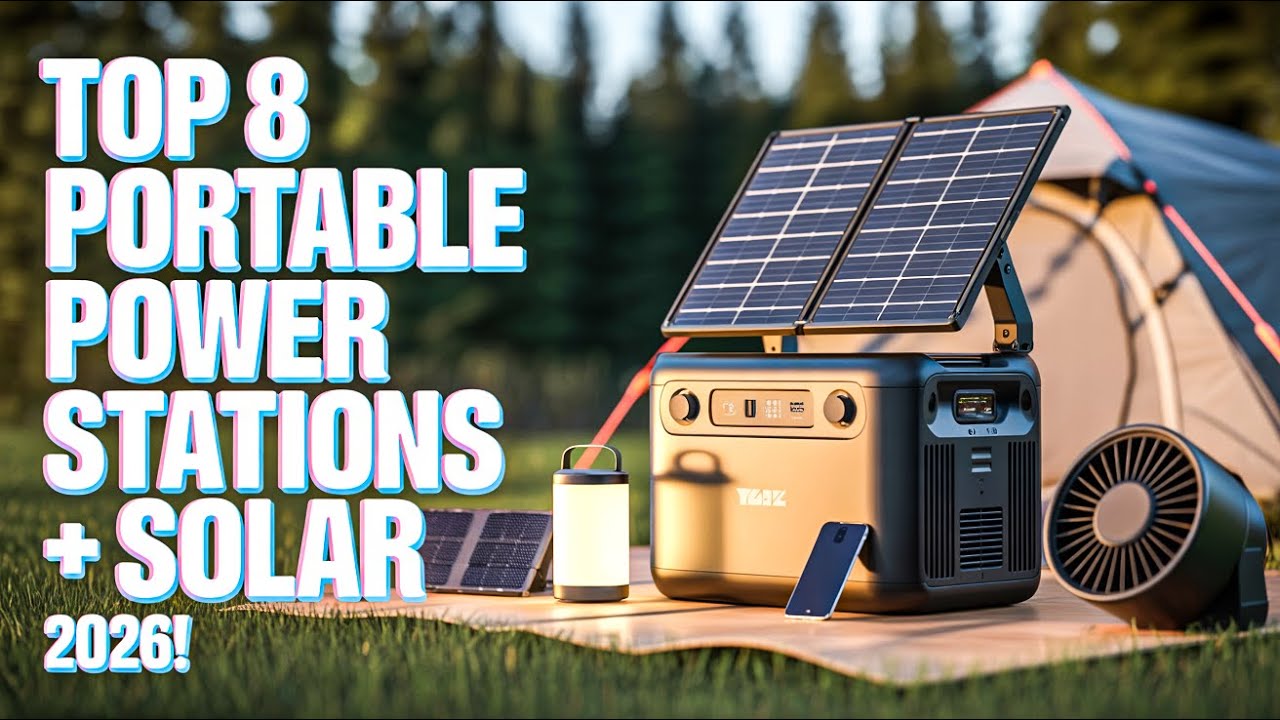 Top 8 Best Portable Power Station With Solar Panels 2026! ✅
