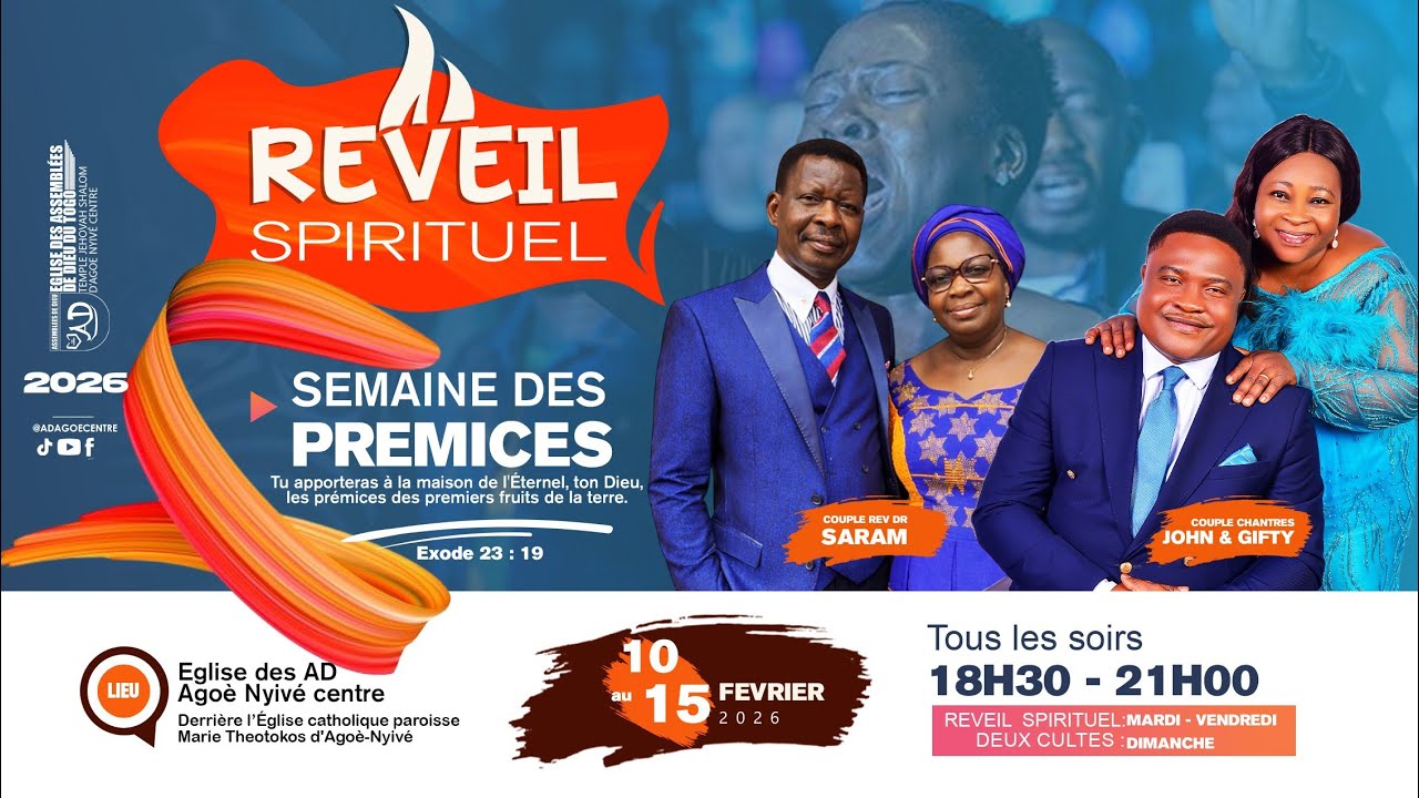 REVEIL SPIRITUEL AVEC LE COUPLE JOHN AND GIFTY - JOUR 4