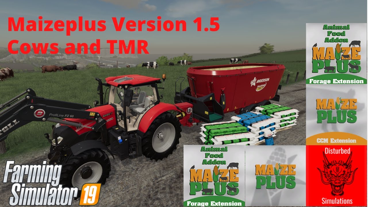 MaizePlus Version 1.5 - Cows and TMR - FS19