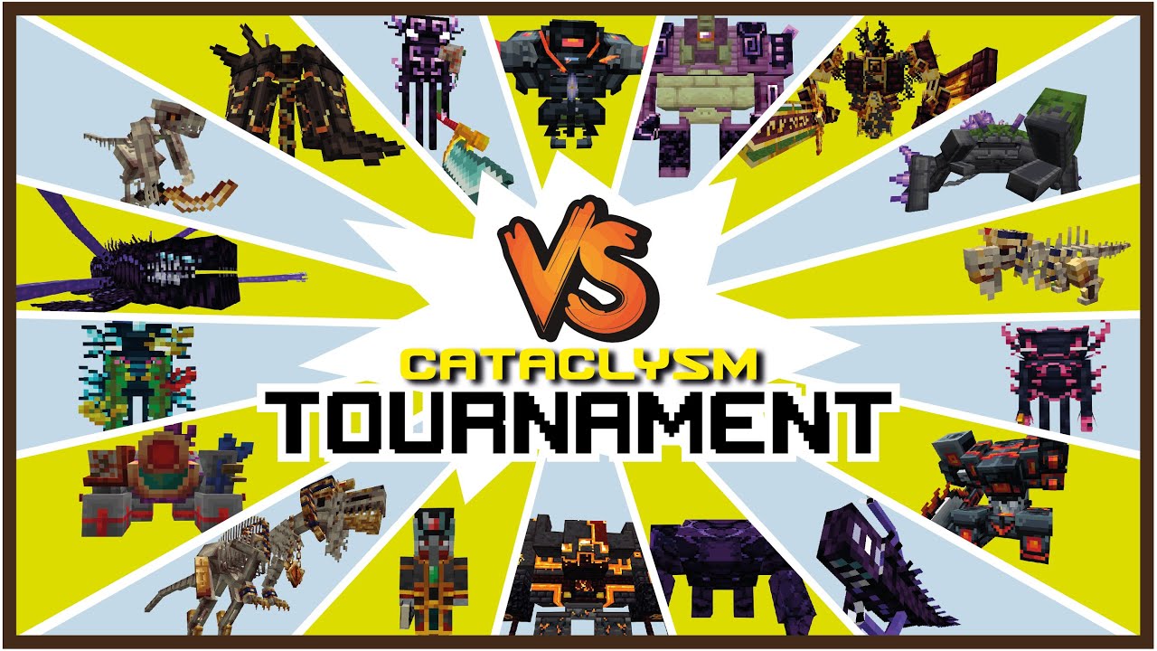 Minecraft L_Ender´s CATACLYSM VS //mod battle BOSSES tournament