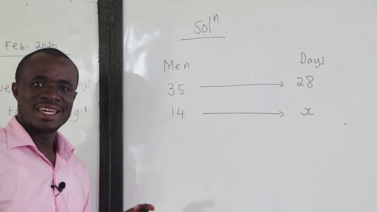 BECE  RATES, ANGLES & FRACTION ( FEB. 2020 Q5)