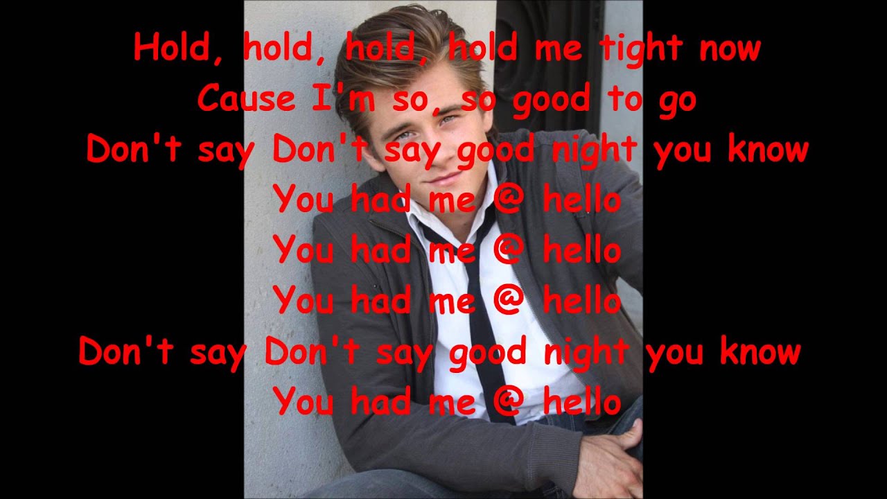 Luke Benward -You Had Me @ Hello lyric video