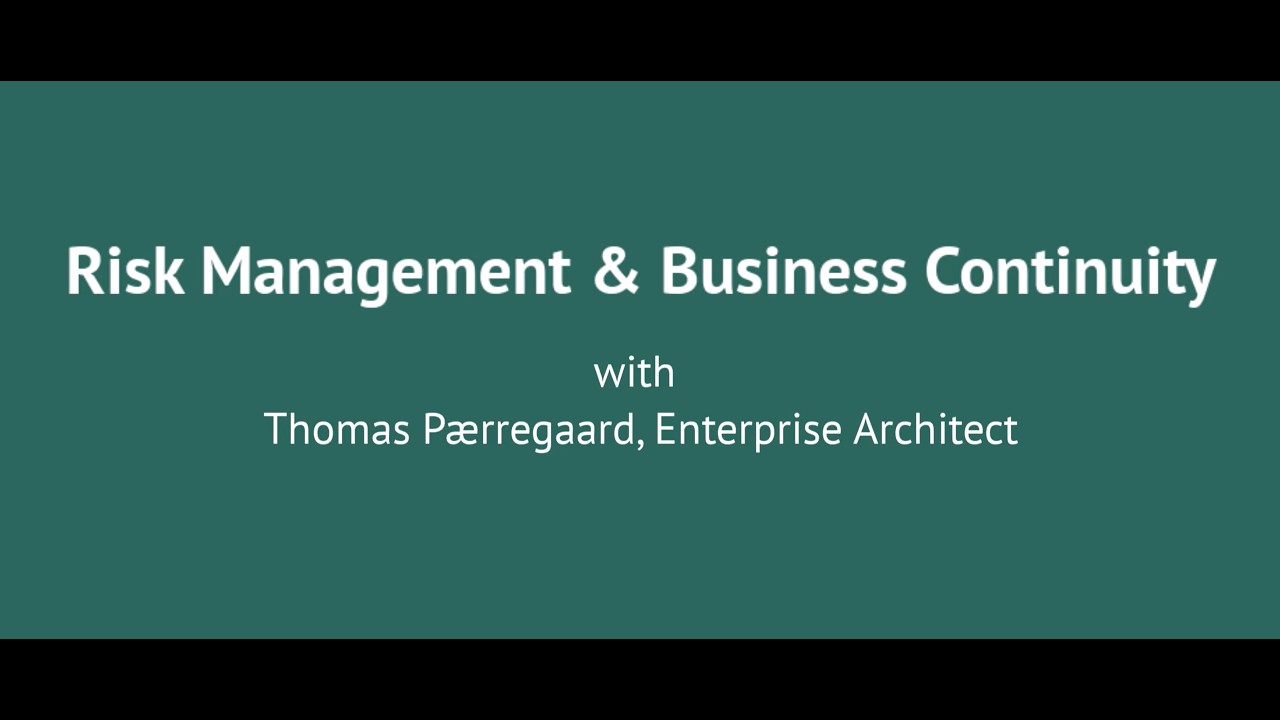 Risk management and Business Continuity