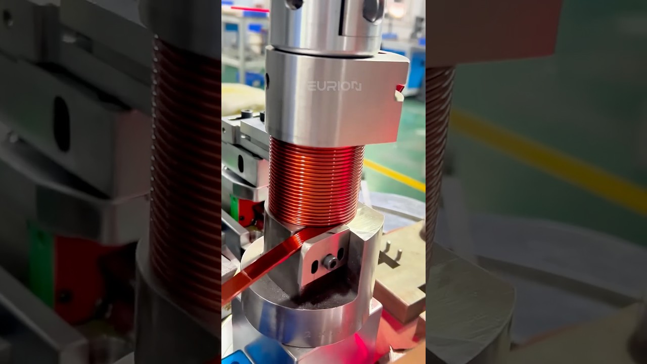 Dual Coil Winding in One Shot! 💥 Flat Wire Power Inductors | US-850 Inductor Winding Machine