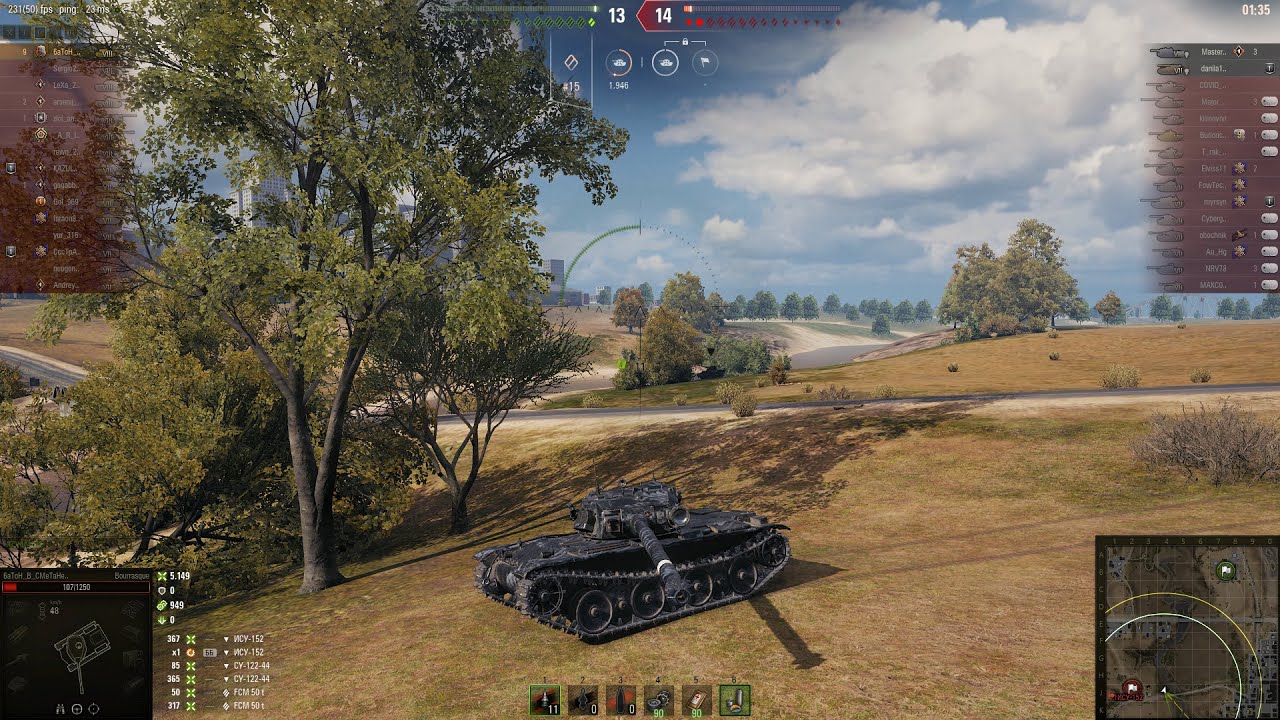 Bat.-Ch&acirc;tillon Bourrasque France - 5,9K Damage 11 Kills 1vs5 | World of Tanks Replays