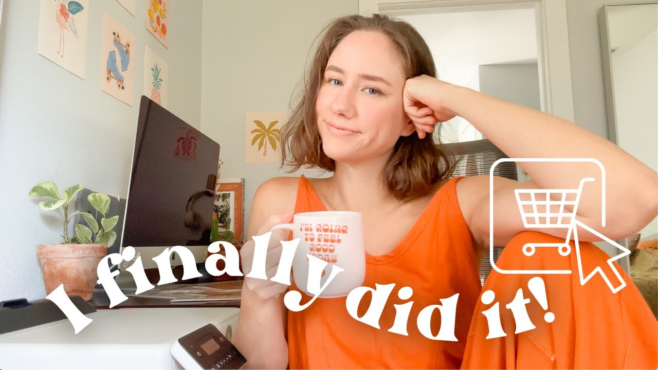 STUDIO VLOG: Finally launching my art shop as a 30 year old mom 🌺
