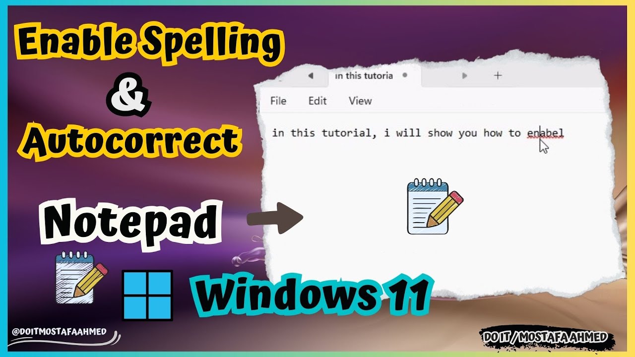 How to Enable Spell Check and Autocorrect in Notepad on Windows 11