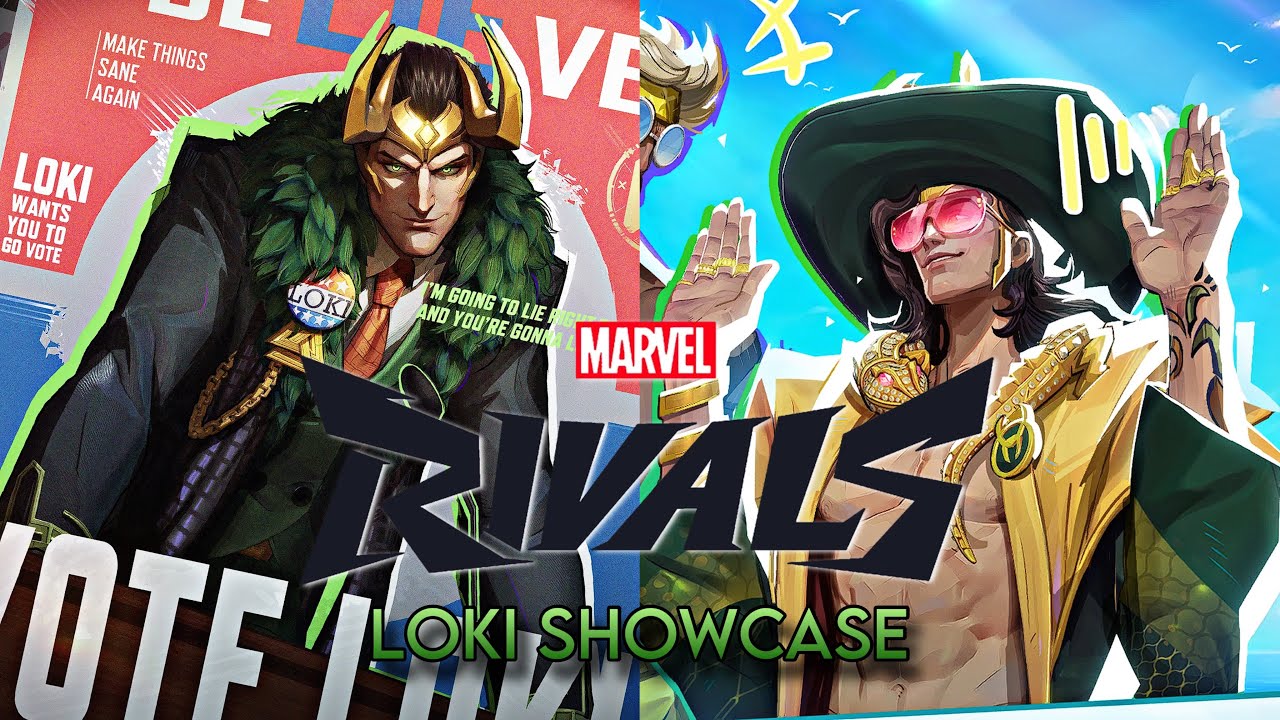Loki all skins showcase (4k) - Marvel Rivals