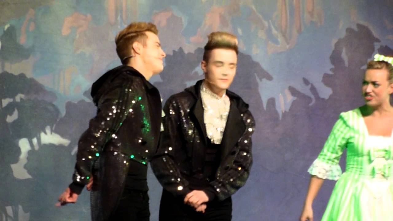 Jedward & Nurse Polly Meet Potts & Pans - JEDWARD In Beauty And The Beast 19/12/13