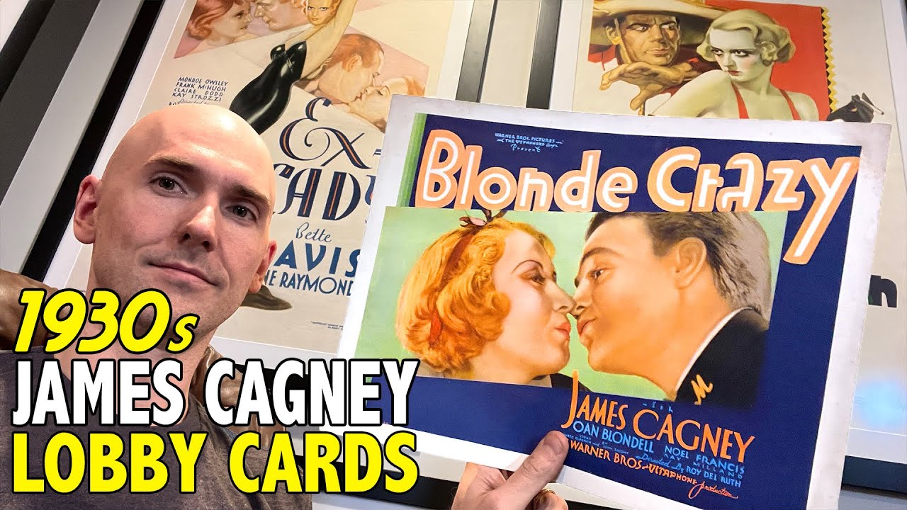 Collecting Rare James Cagney Lobby Cards from 1930's Golden Age of Hollywood Vintage Movie Posters