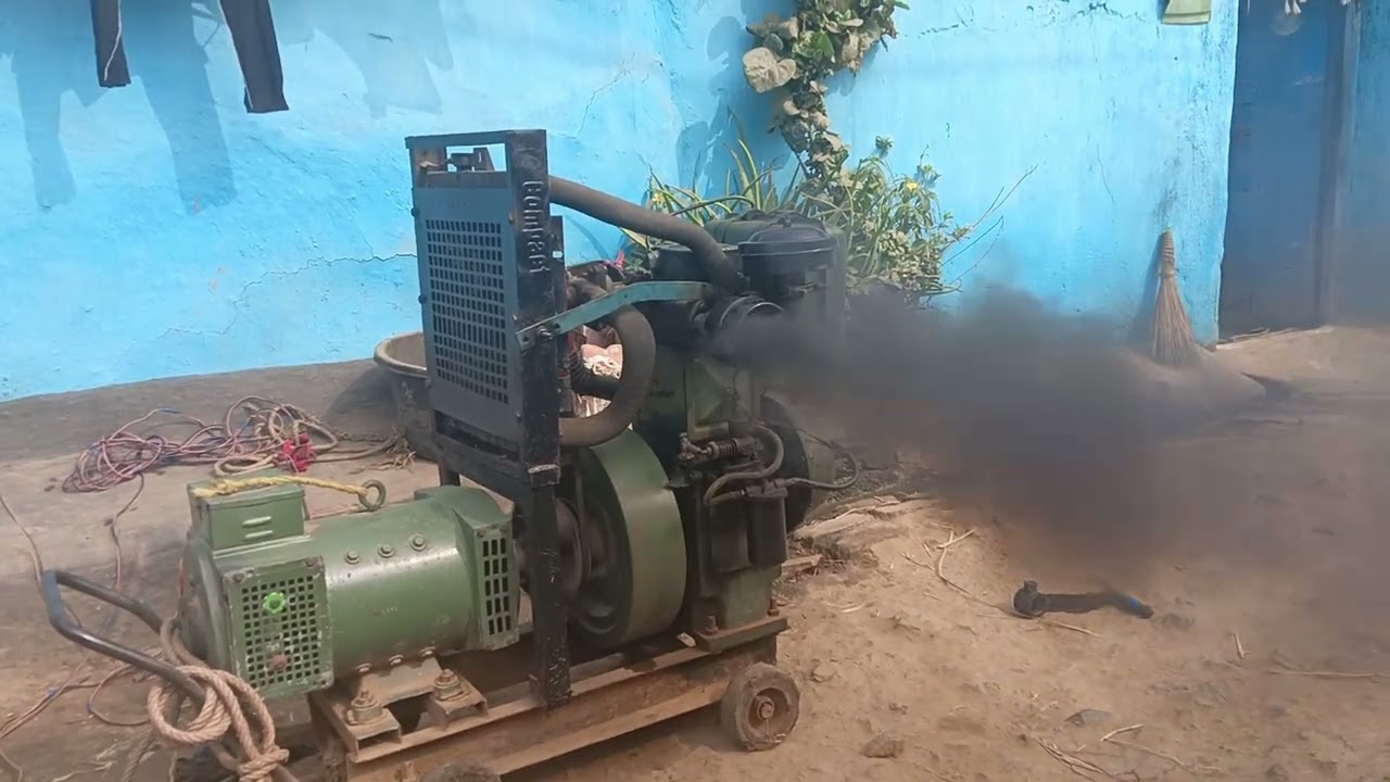 7.5kva generator start and load test #generator #viralvideo