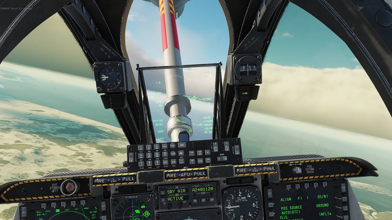 Изучение самолета A 10C II в системе DCS — дозаправка в воздухе и JDAM.
