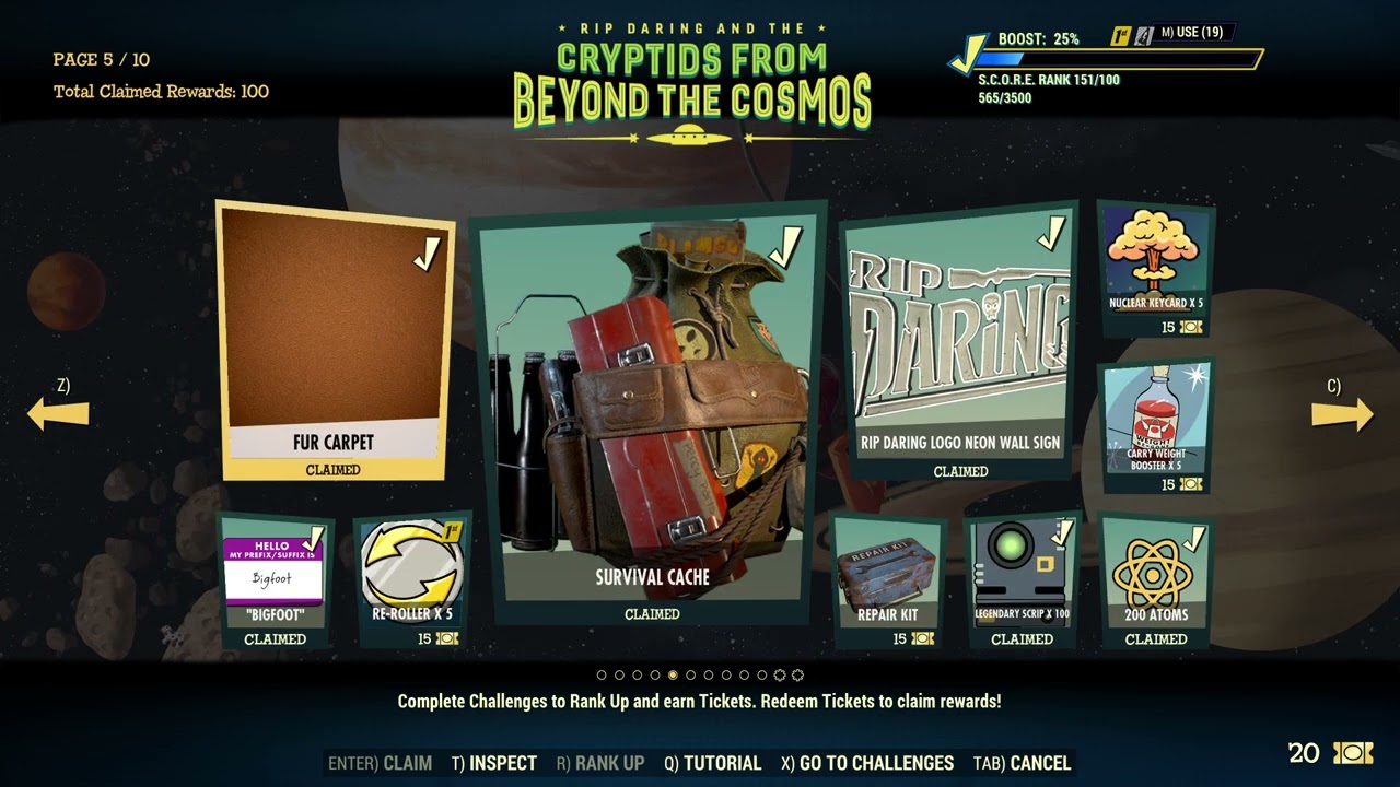 Fallout 76 | Season 24: Rip Daring and the Cryptids from Beyond the Cosmos