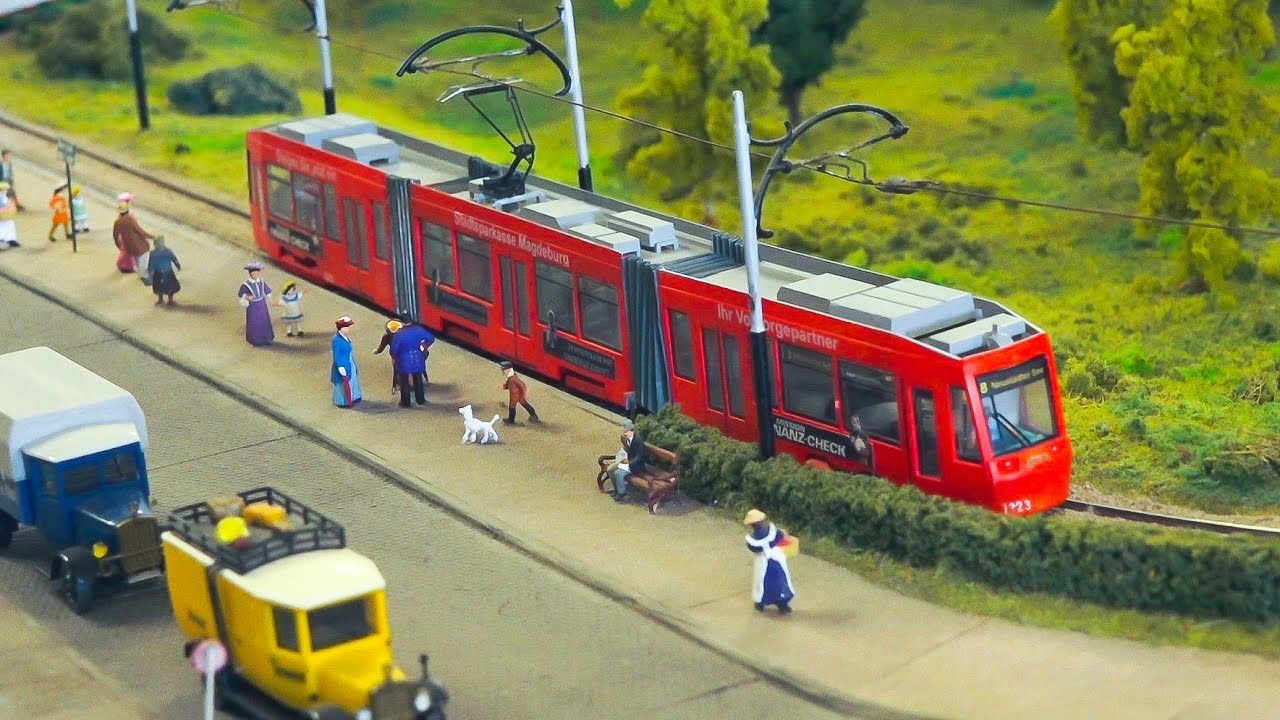 MODEL TRAM RAILROAD RAILWAY ACTION! H0 SCALE 1:87 / 13. Erlebnis Modellbahn-Messe Dresden 2017