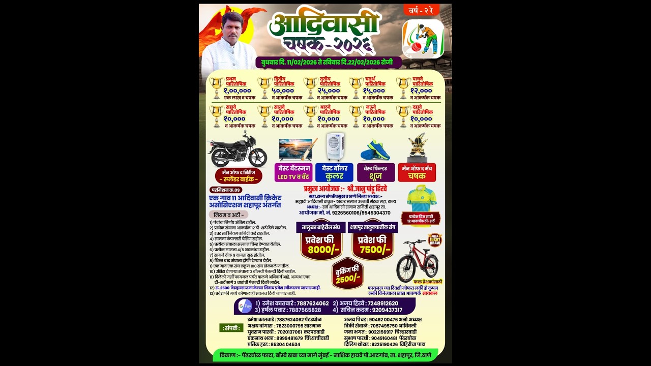 आदिवासी चषक २०२६ || दिवस सहावा ||