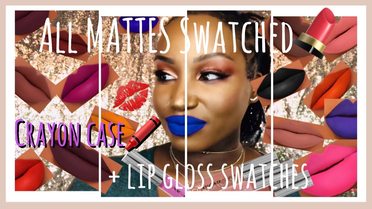 THE CRAYON CASE LIPSTICK & GLOSS SWATCHES | MAKEUP PRODUCT REVIEW