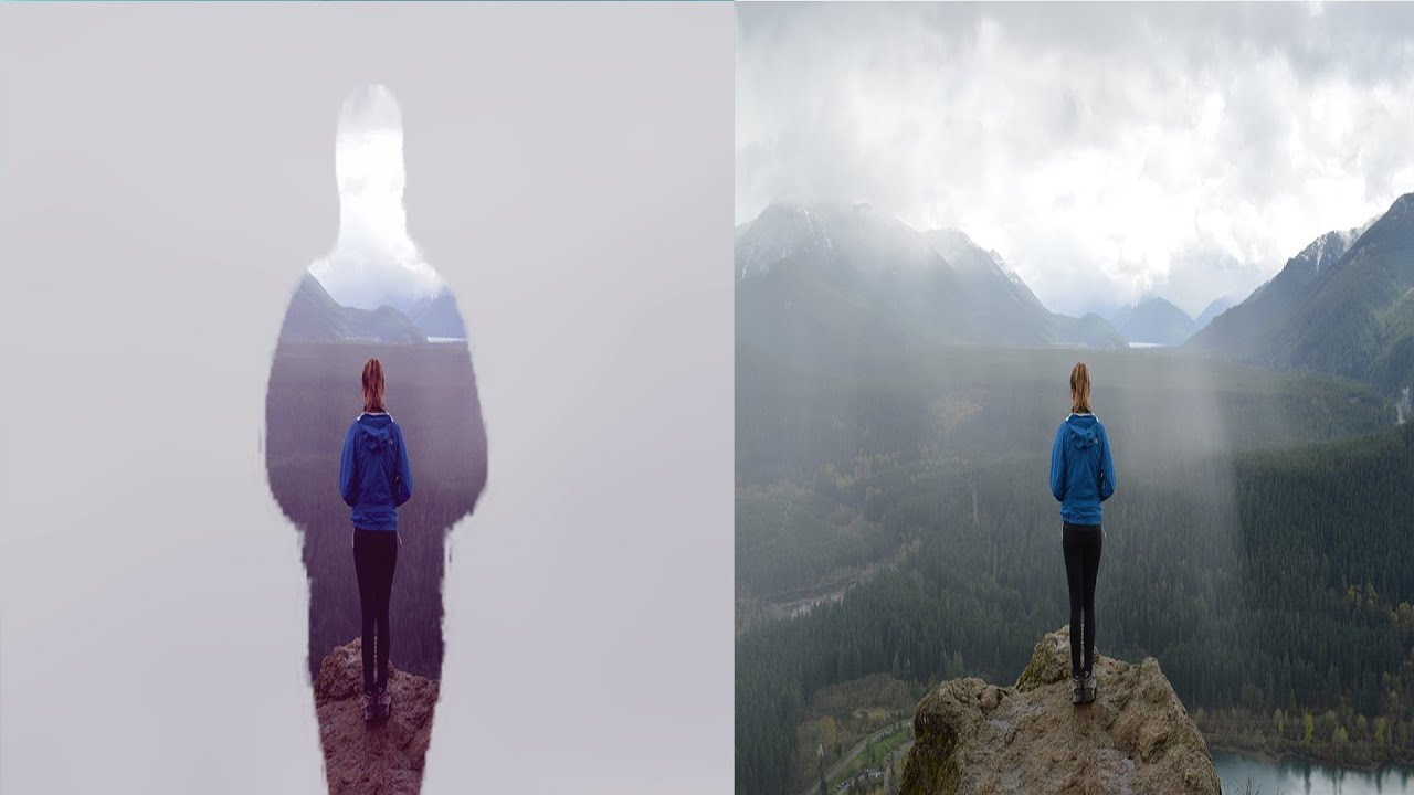 One Image Double Exposure Effect || Photoshop tutorial