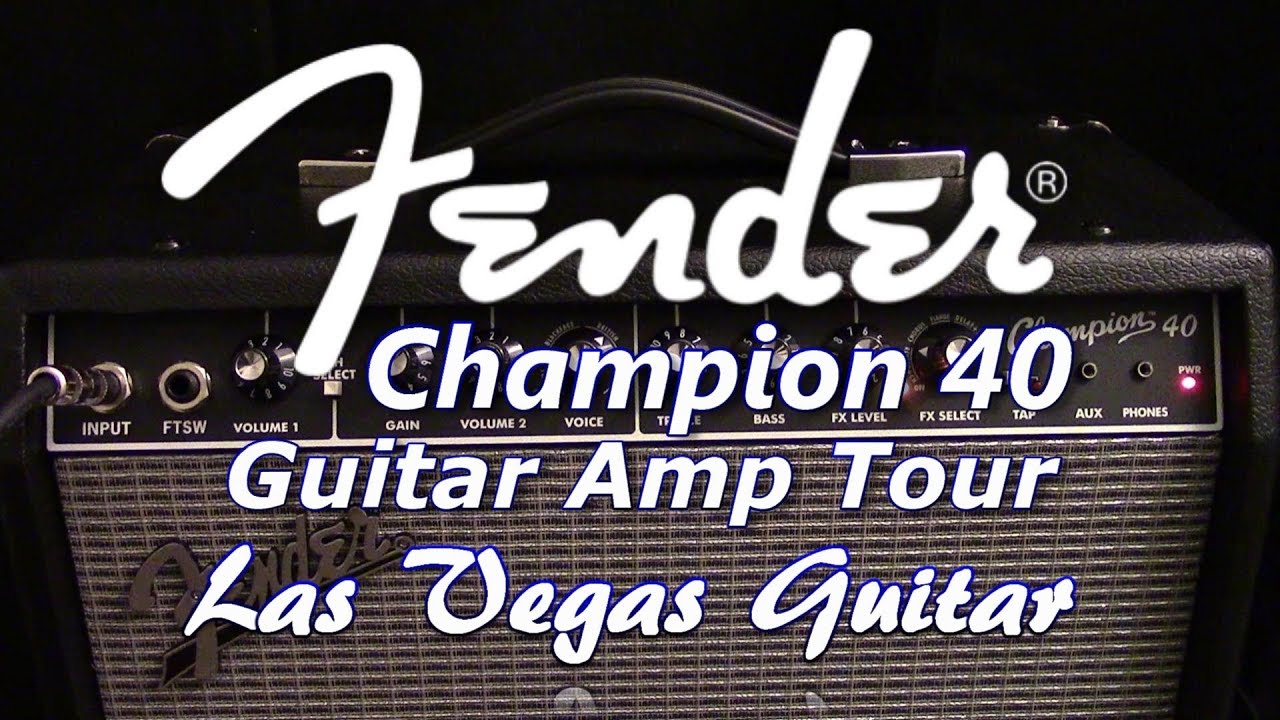 Fender Champion 40 Guitar Amplifier Tour