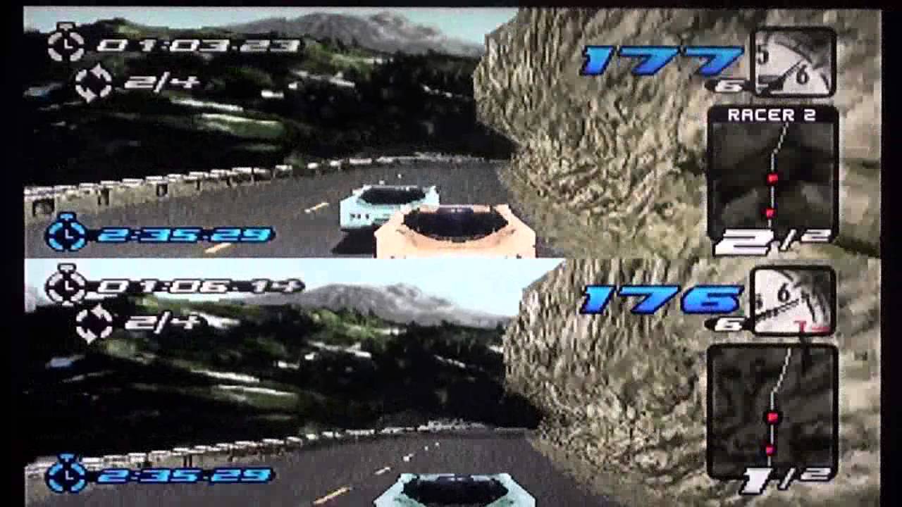 Need For Speed III Hot Pursuit Split-Screen Race at Rocky Pass