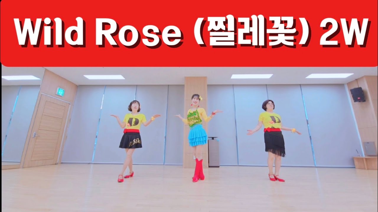 Wild Rose 찔레꽃 (쉽게 2W로 수정) Line Dance / High Beginner