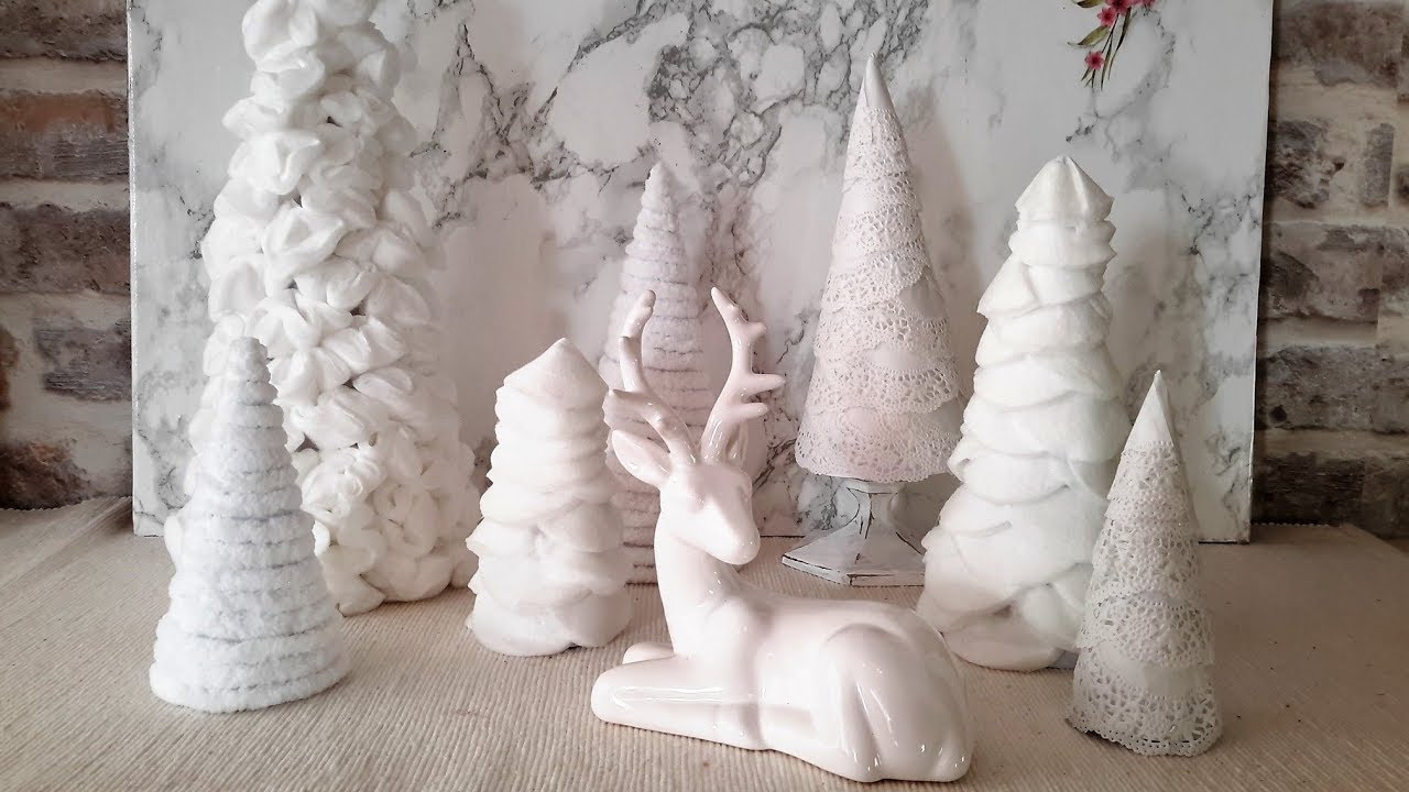 БЕЛЫЕ ЁЛКИ ДЛЯ ИНТЕРЬЕРА...WHITE STONES FOR INTERIOR ..