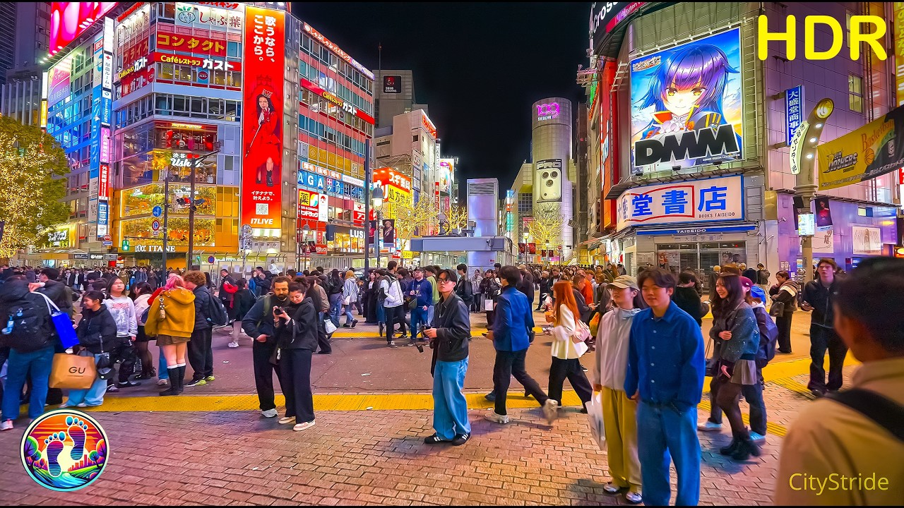 Tokyo Night Walk | Miyashita Park to Shibuya Streets  Walking Tour • 4K ASMR