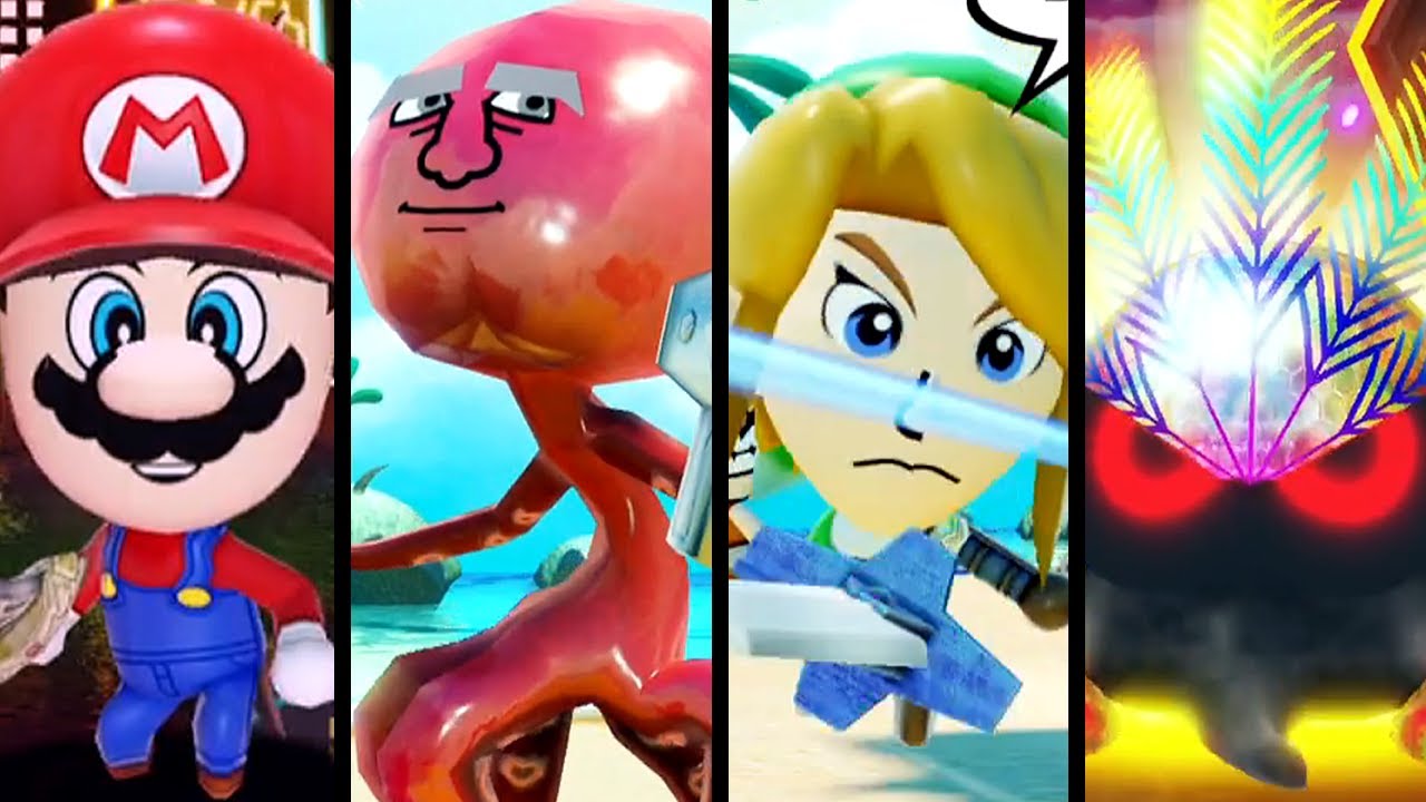 Super Mario Miitopia - All SECRET Bosses (Switch)