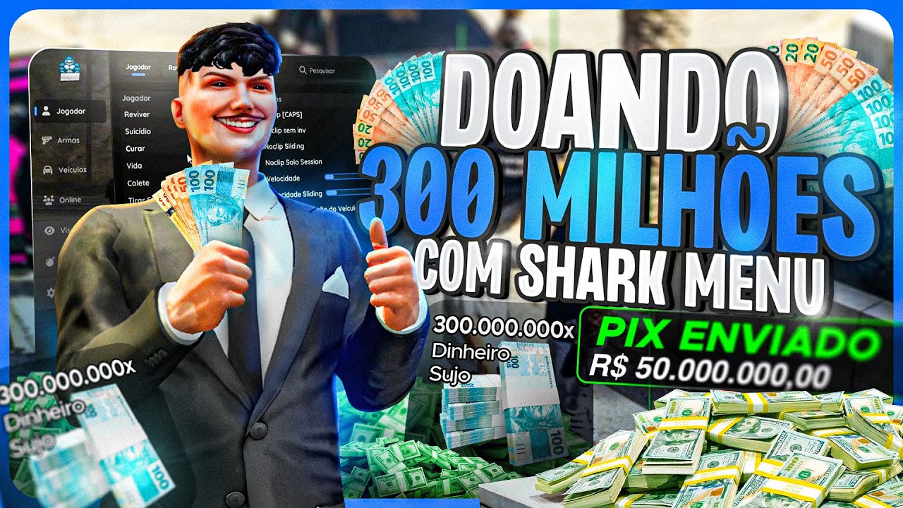 FALI a ECONOMIA dos WEB BANDIDOS com SHARK MENU no GTA RP, FT, Makzin Terror, MOD MENU