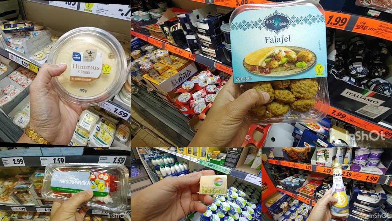 اطيب حمص وفلافل موجود في محلات الألمان في Lidl الليدل Vlog تسوق صغير