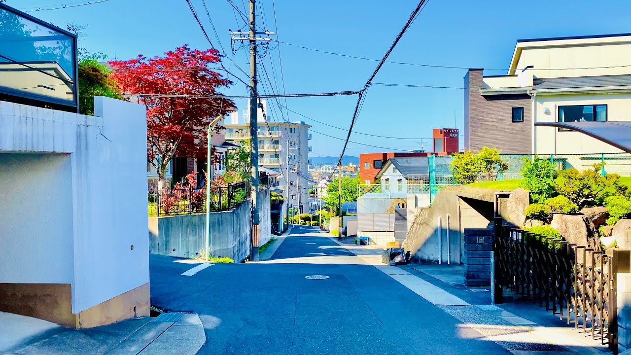 4K Japan Walk - Modern Japanese Houses / Neighborhood Walking Tour Meito Ward, Nagoya