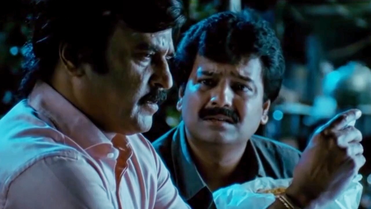 रजनीकांत को विवेक वापस अमेरिका लौट जाने के लिए कह रहा है l Sivaji The Boss Movie Best Scene