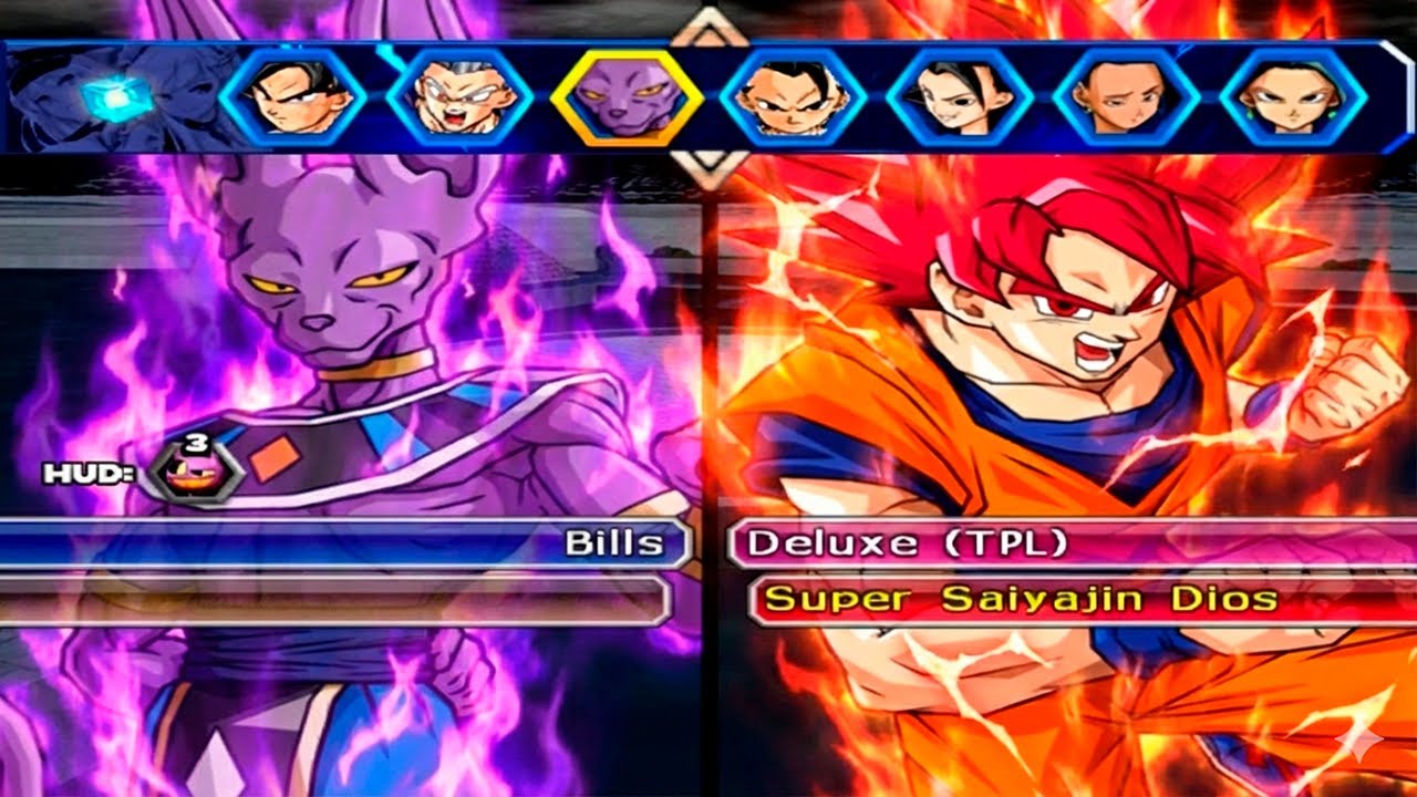 Beerus VS Goku super saiyan god - Dragon ball budokai tenkaichi 3