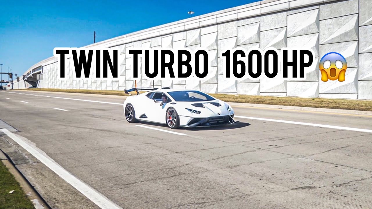 1600HP UNDERGROUND RACING LAMBORGHINI HURACAN STO FULL ACCELERATION & BUGATTI PUR SPORT COLD START!