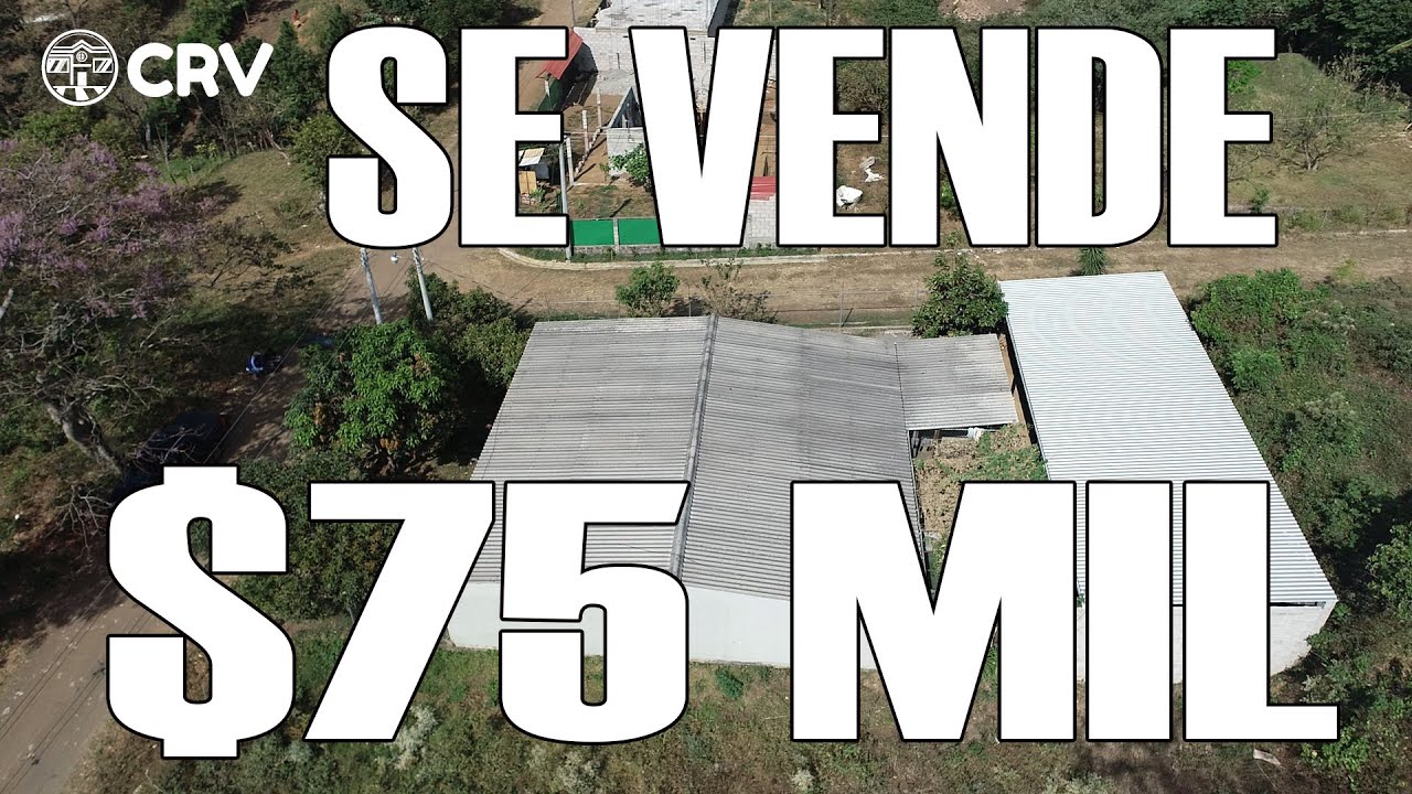 Se vende CASA GRANDE con ARBOLES FRUTALES Nahuizalco Sonsonate imagenes en Drone | CRV EL SALVADOR
