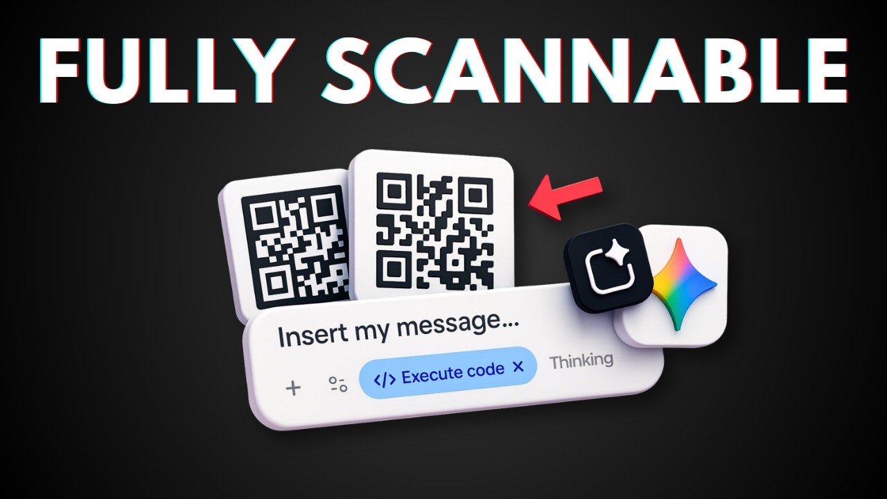 How to Generate a WORKING QR Code with Gemini AI (HIDDEN Google AI Studio Feature)