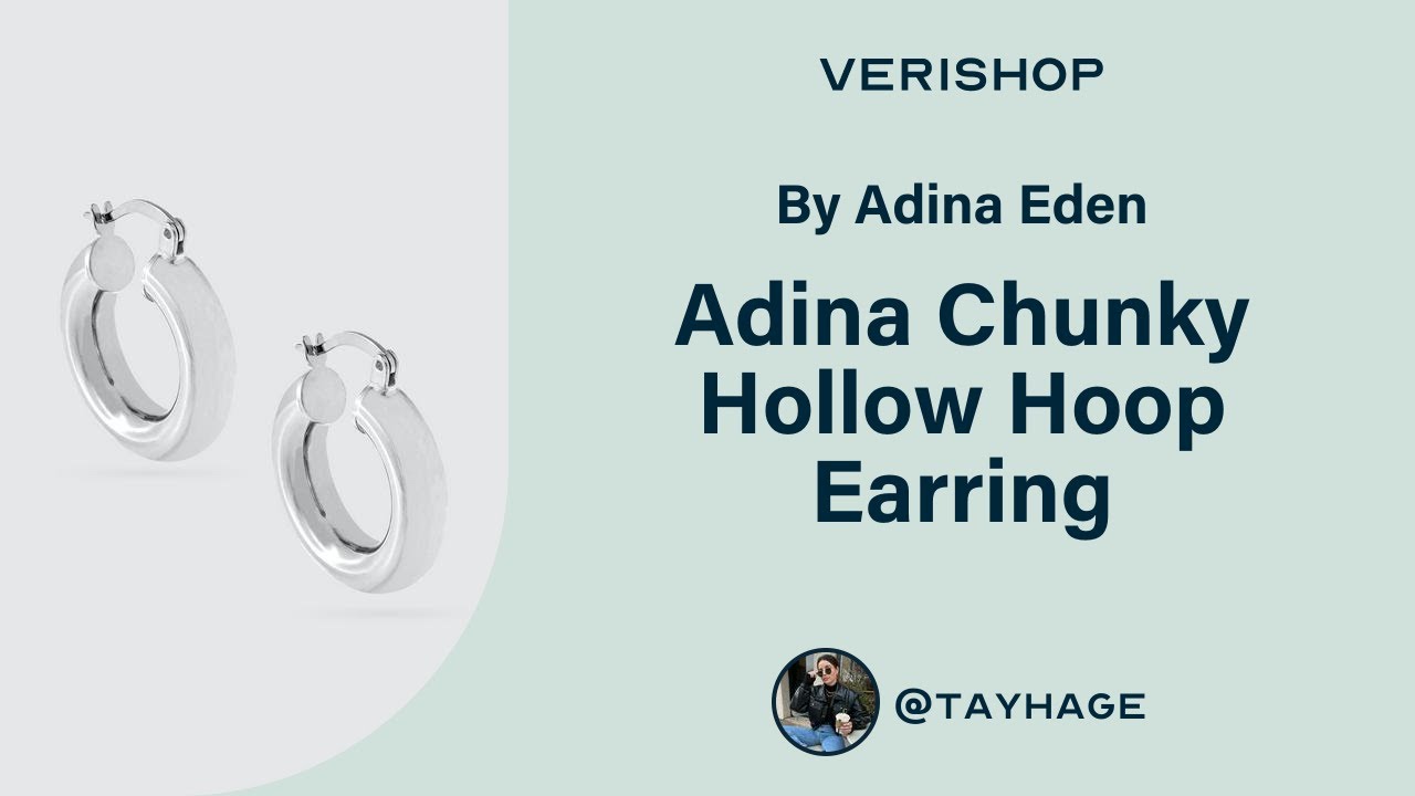 By Adina Eden Adina Chunky Hollow Hoop Earring Review