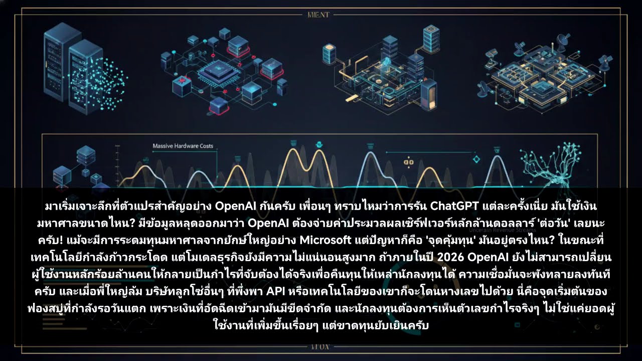 หุ้น AI ที่กำลังพุ่งทะยานในปีนี้ เตรียมตัวพังทลายเป็นฟองสบู่แตกในปี 2026!#เรื่องเล่า #ลงทุน #เอไอ 