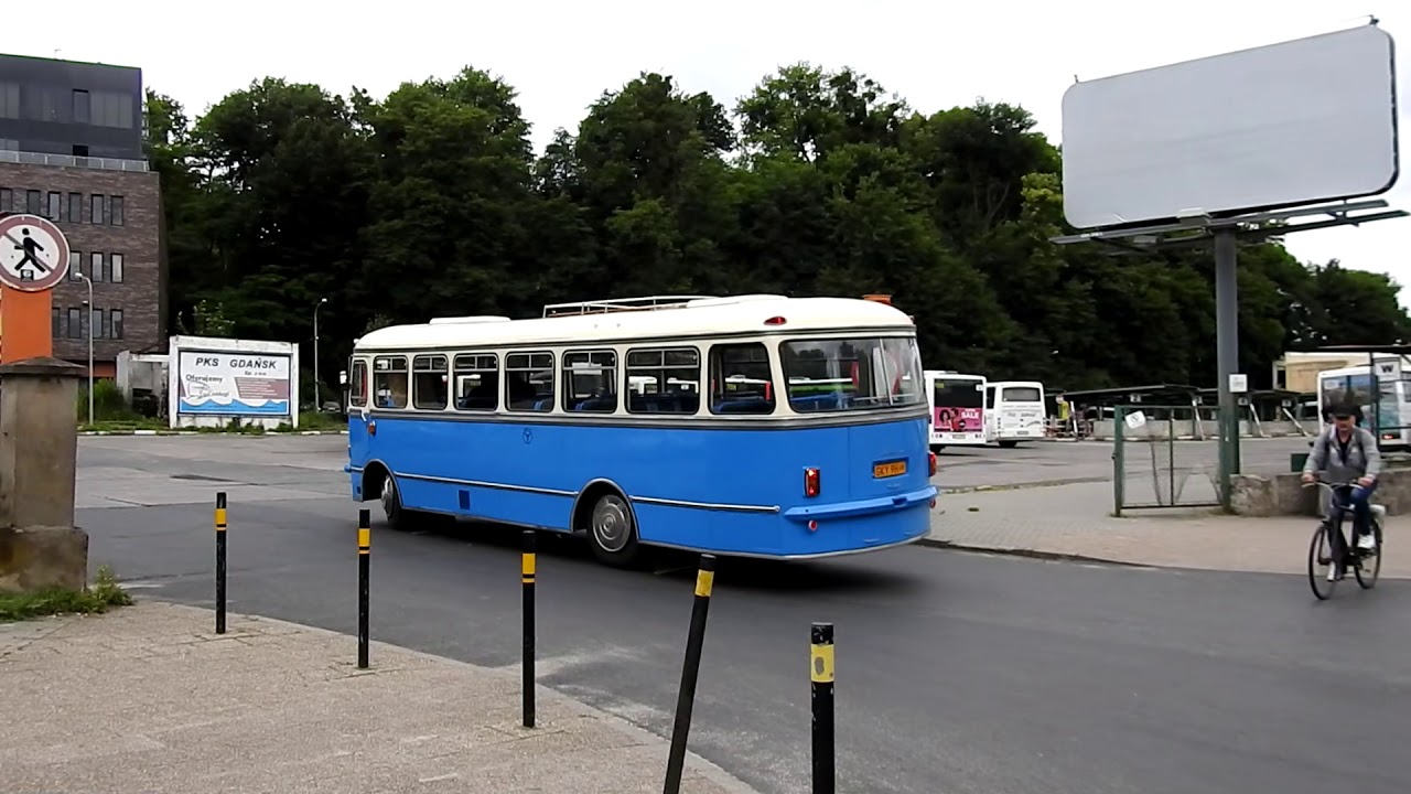 San H100 PKS Gdańsk zabytkowy autobus rozpoczyna sezon letni 2020. Pojazd retro w Gdańsku