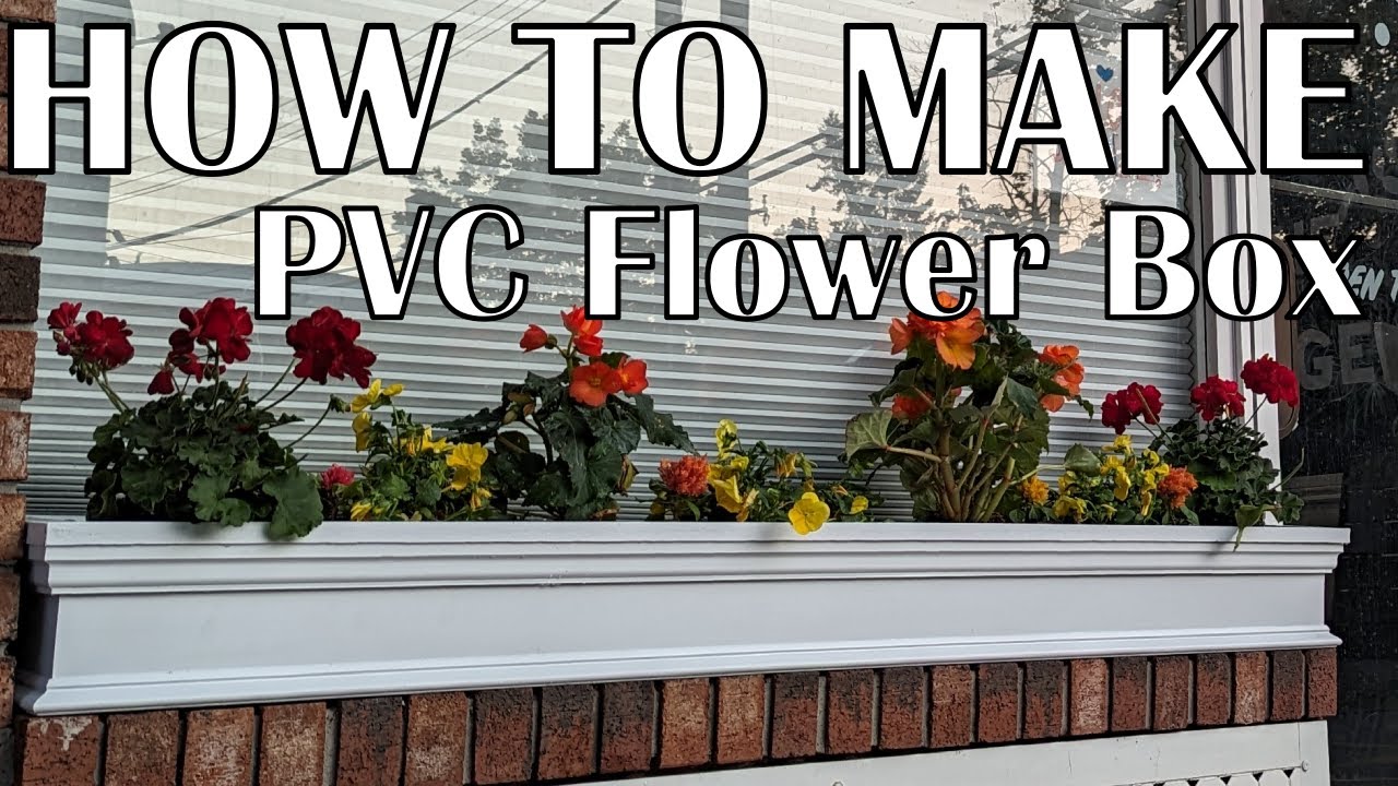 How to make a PVC Flower Box / Garden Box / Window Planter Box