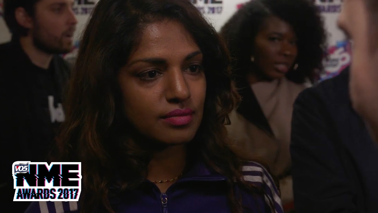 M.I.A. on the VO5 NME Awards 2017 red carpet