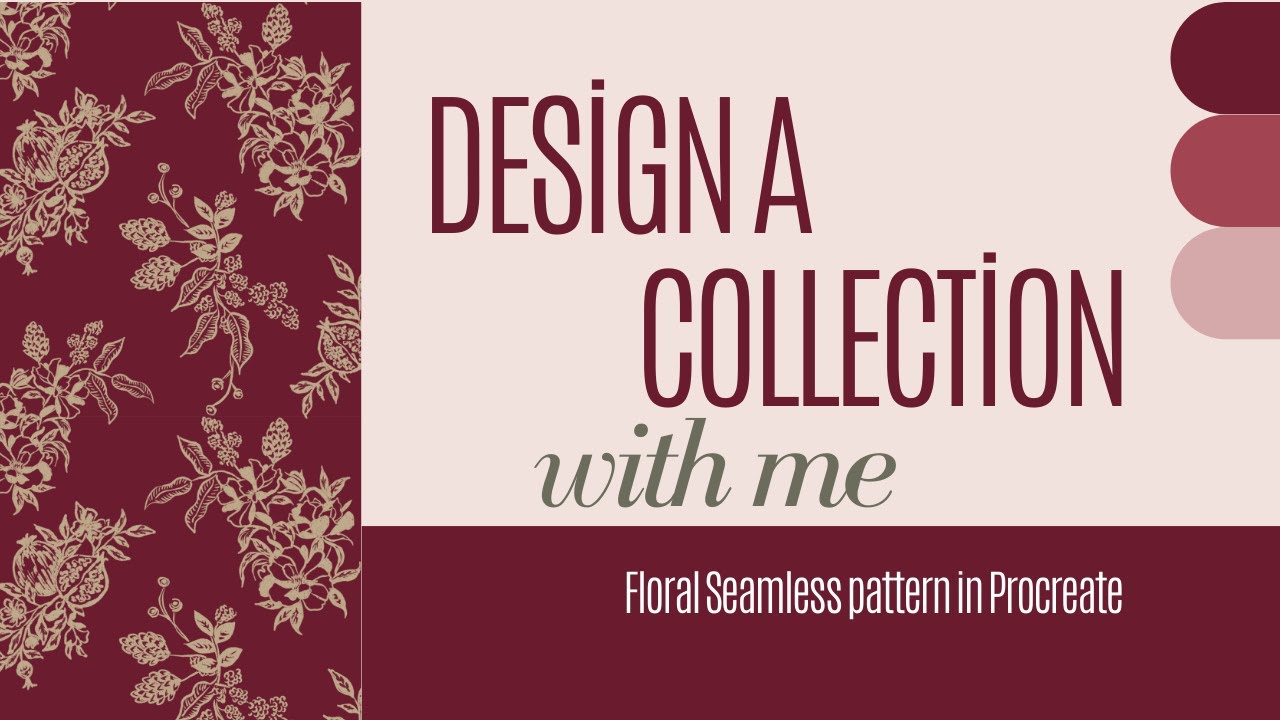 Floral Seamless Pattern in Procreate