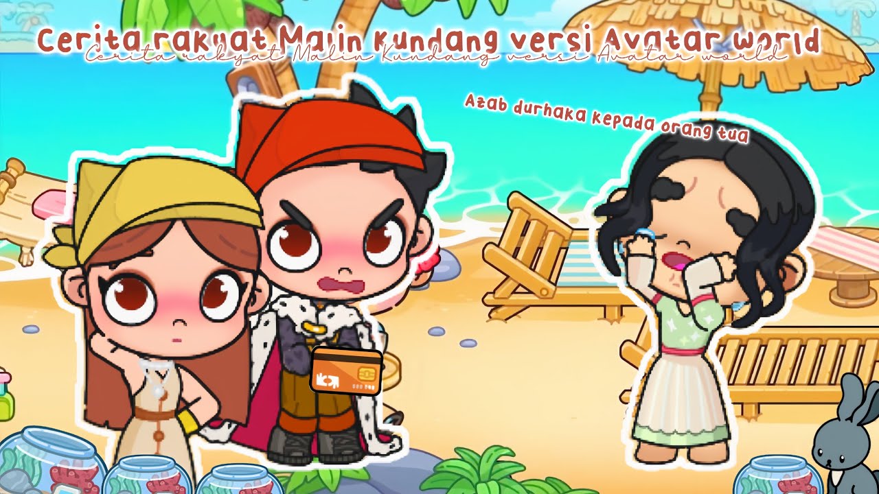 Cerita rakyat Malin Kundang dari sumatera barat versi Avatar world ⛵🪨 || Avatar world pazu Indonesia