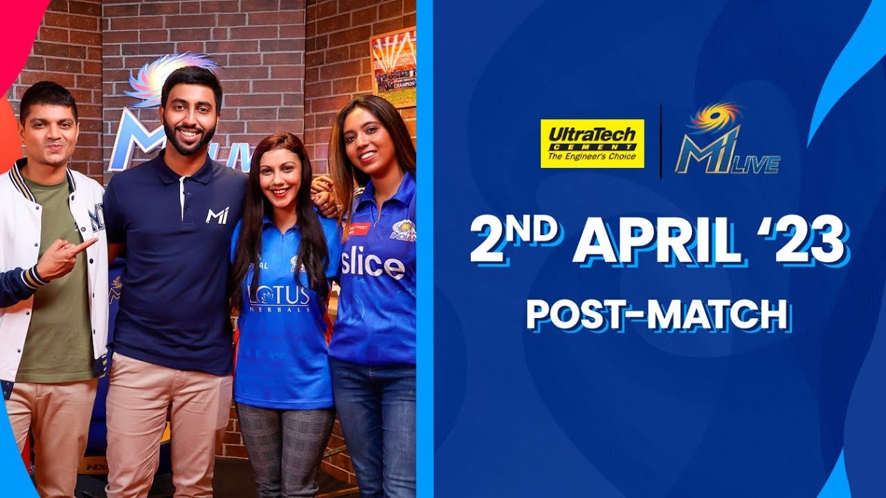 UltraTech MI Live: RCB vs MI - Post-match Show | Mumbai Indians
