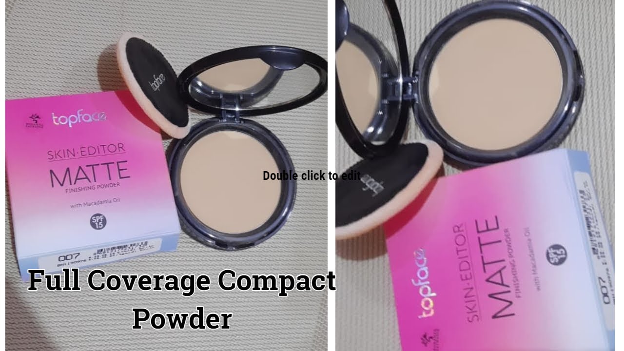 Best Compact Powder For Oily/Sensitive Skin | Topface Full Coverage Face Powder. #topfacemakeup