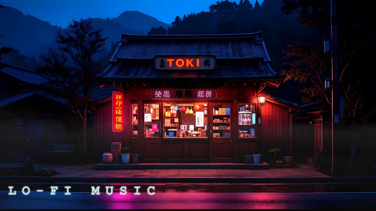 Lo-fi Music Japanese stalls vibes | for focus study or work