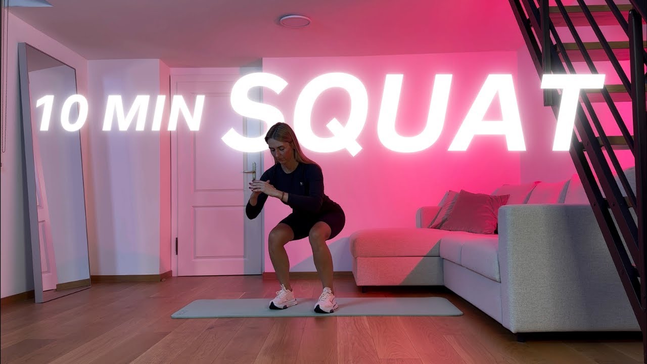 10 Min Squat Workout with 13 Variations - No Repeats No Talking 🍑