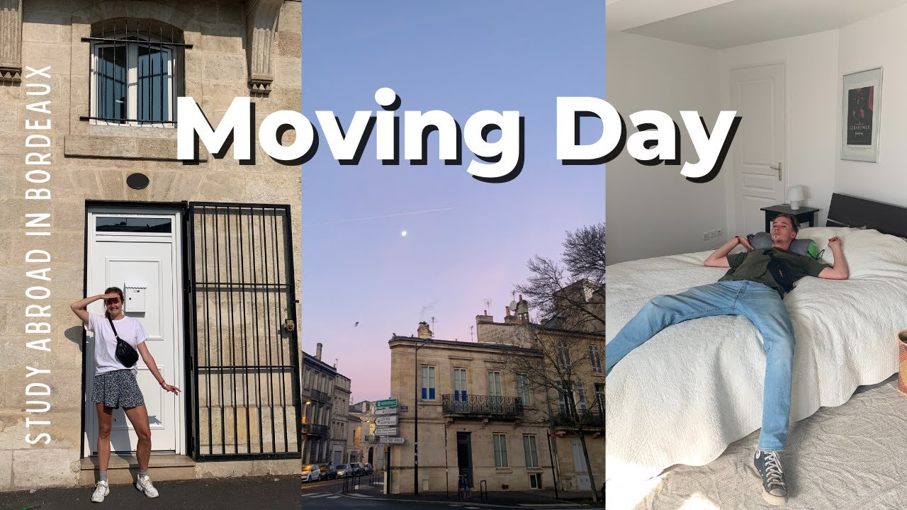 MOVING VLOG // Move in my Apartment for Study Abroad in Bordeaux, France