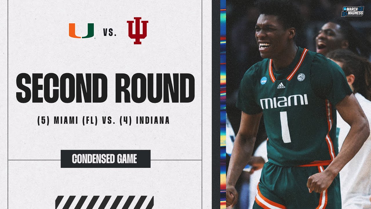 Miami (FL) vs. Indiana - Second Round NCAA tournament extended highlights
